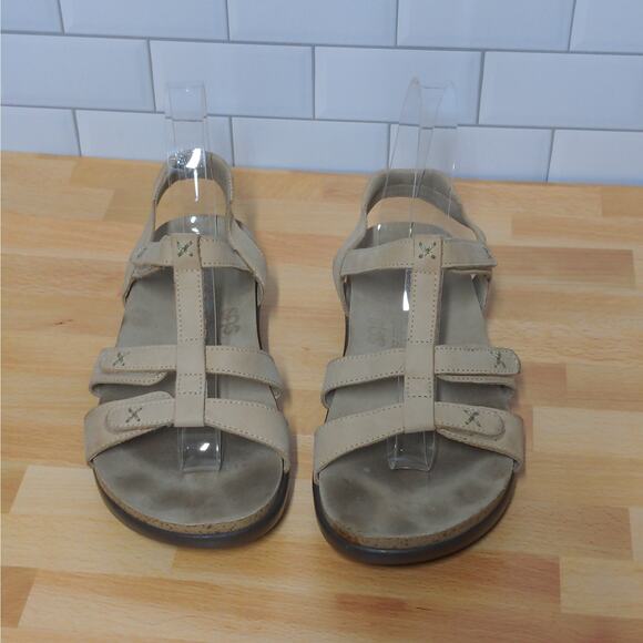 SAS Sorrento Tan Leather T-Strap Comfort Sandals - Size 7M - Picture 4 of 15